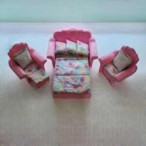 Barbie Sweet Roses Sofa Bed/Chair Lounger Set